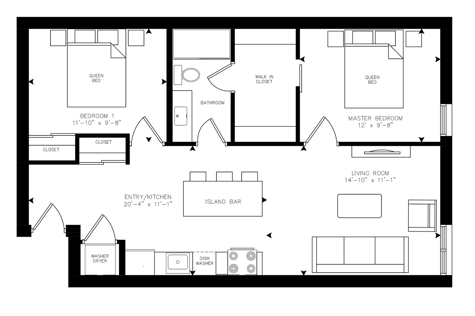 Fairbairn - Unit 210 floor plan