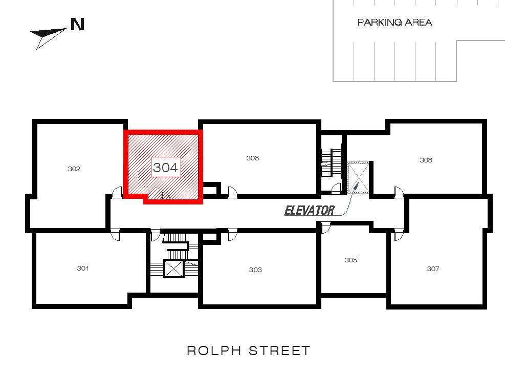 Garton - Unit 305 location in the building