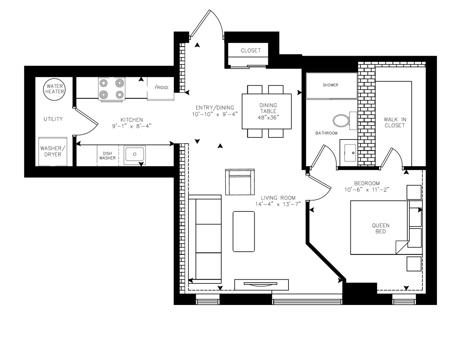 Garton - Unit 305 floor plan