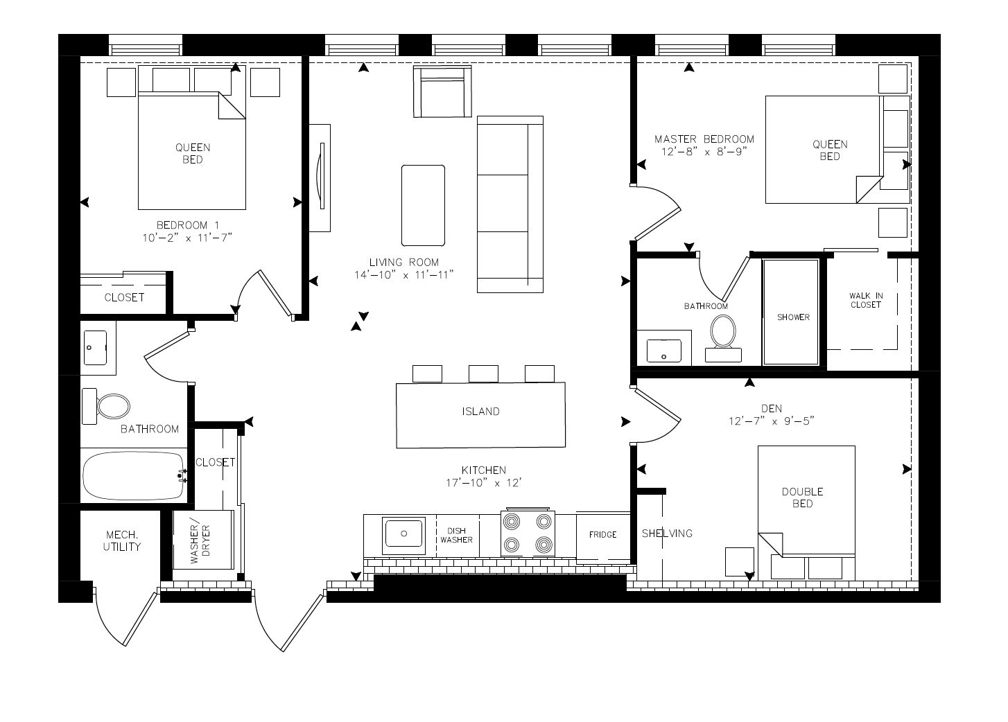 Gerow - Unit 306 floor plan