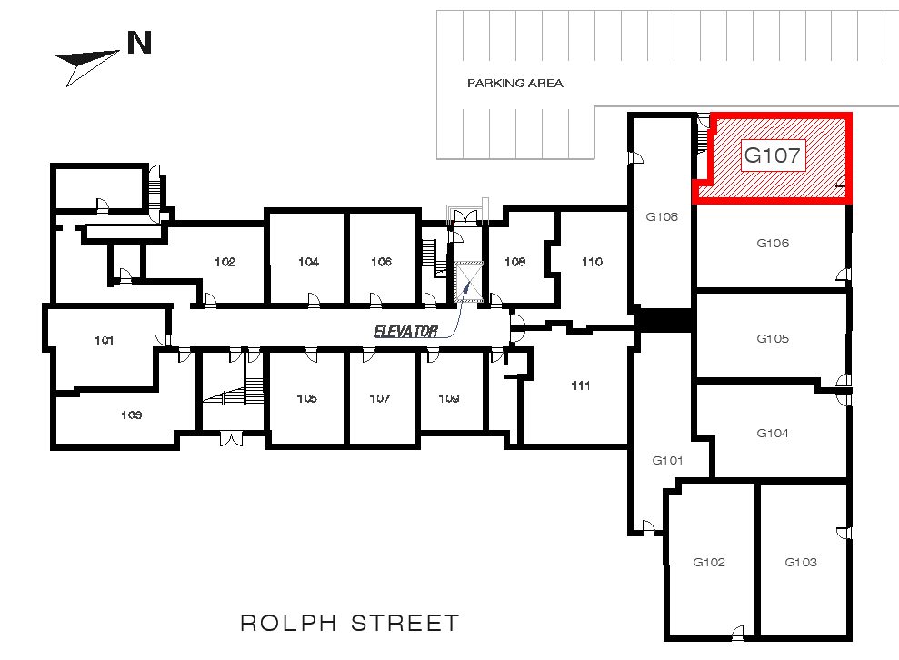 Livingston - Unit G107 location in the building