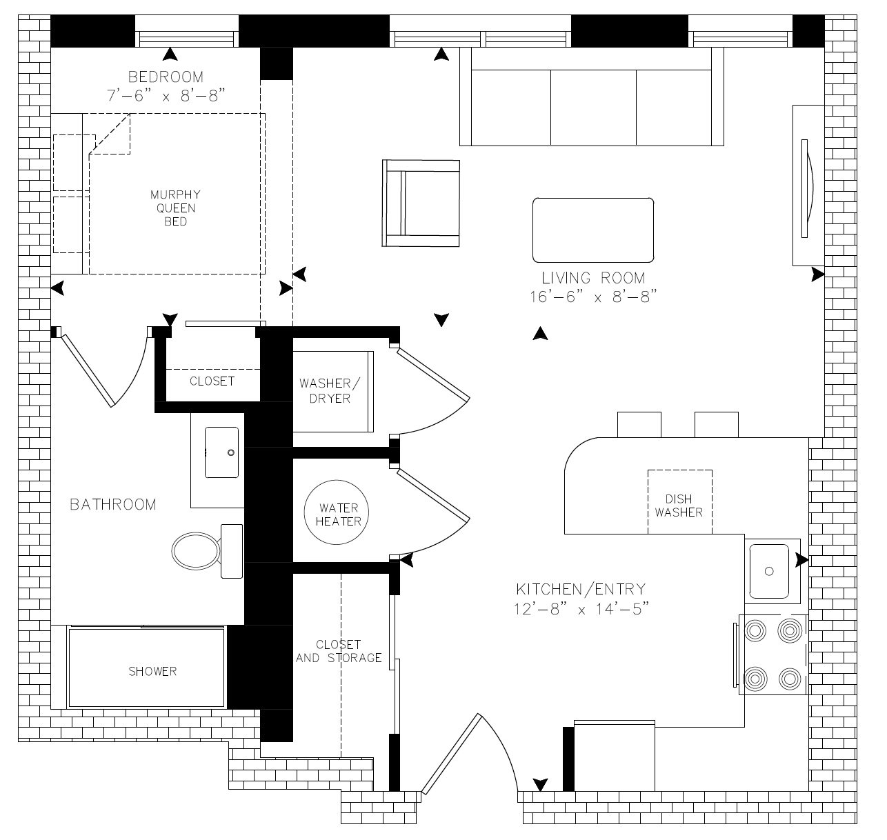 Raymond - Unit 204 floor plan