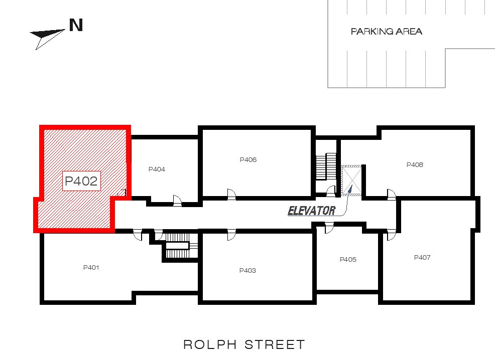 Teeple - Unit P402 location in the building