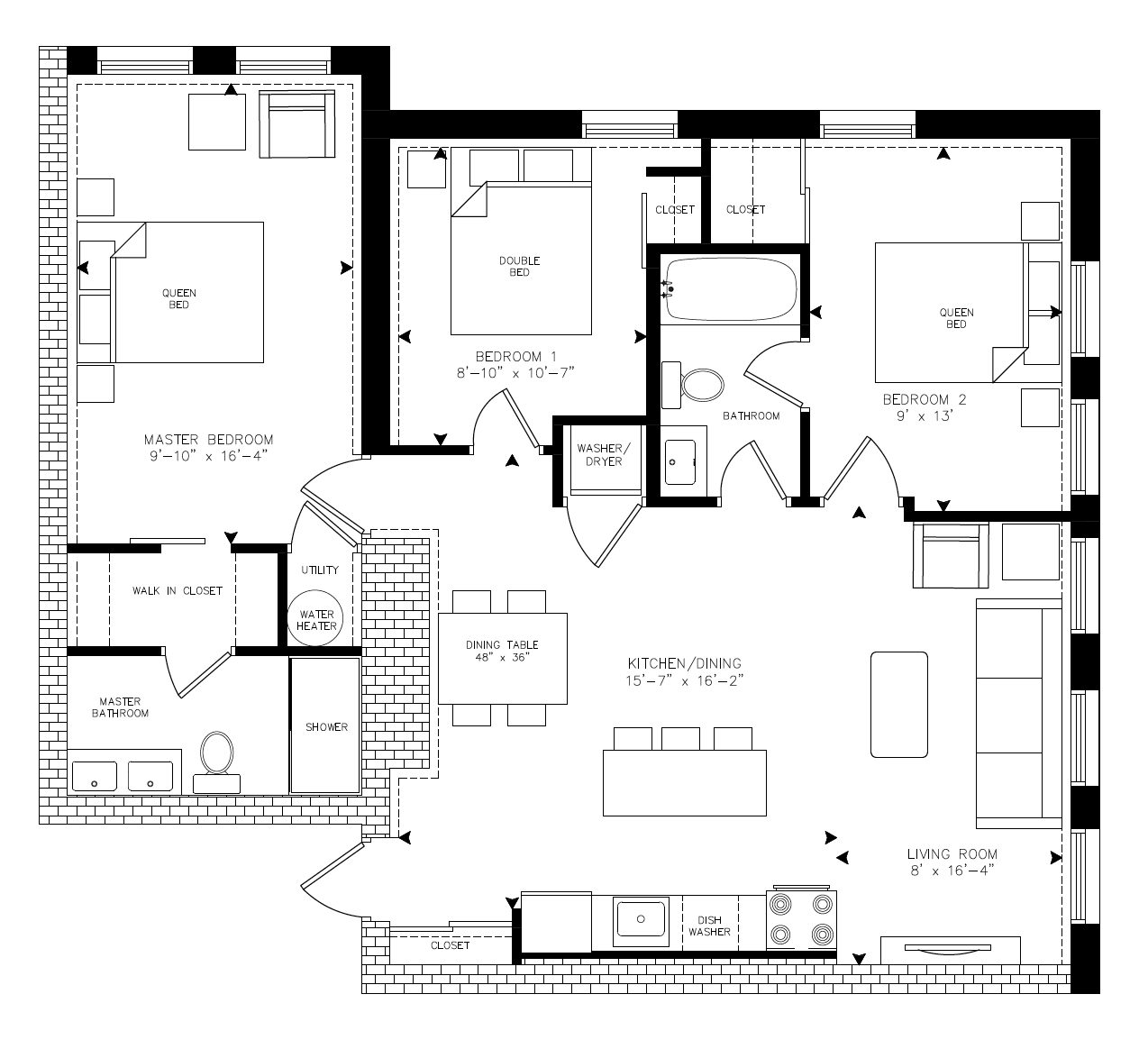 Wilson - Unit 202 floor plan